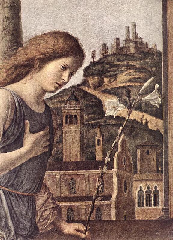 CIMA da Conegliano The Annunciation (detail) dsg oil painting image